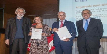 Momento entrega Prémio BPI Solidário 